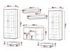 Wohnzimmer-Sets Tornola 111 (Weiß + Weiß glänzend)