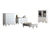 Wohnzimmer-Sets Larfloi 112 (Weiß + Sonoma Eichenholzoptik)