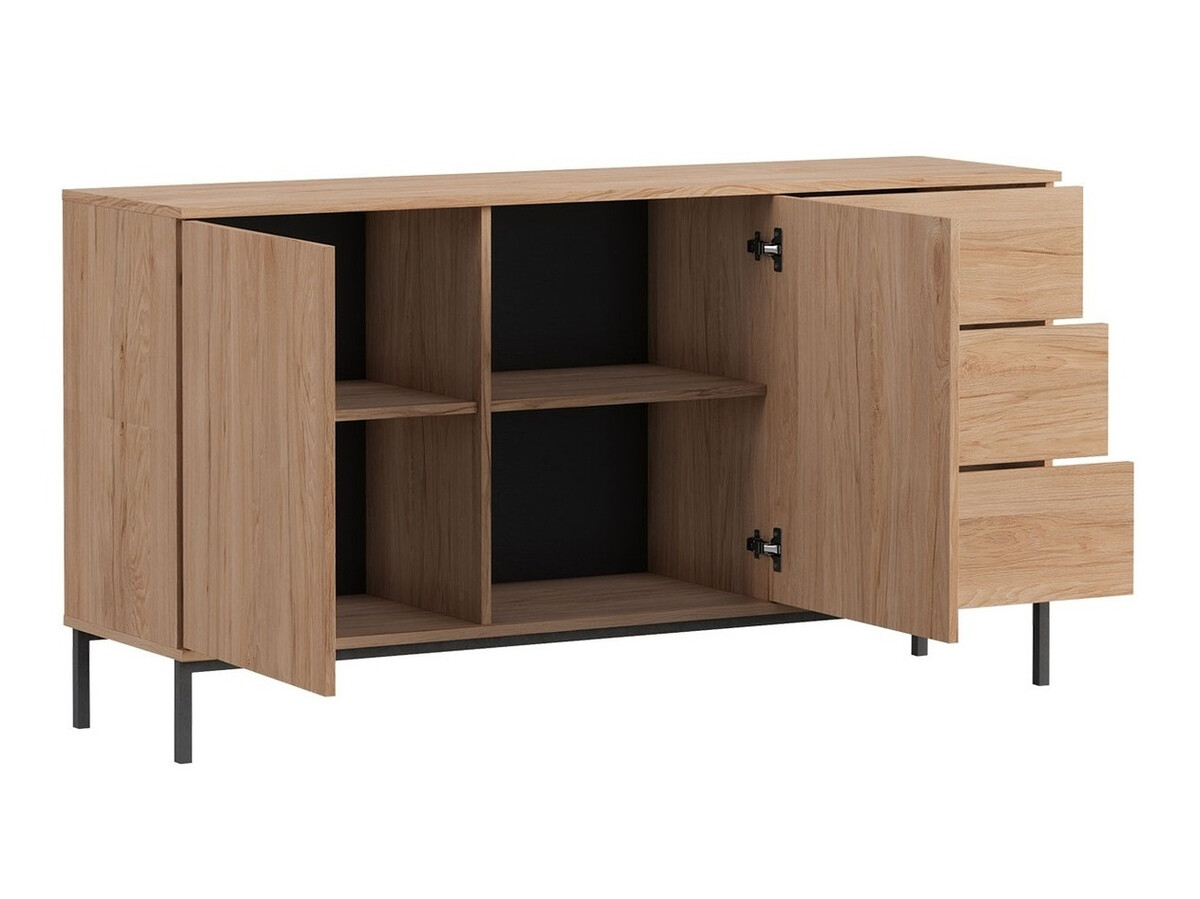 Wohnzimmer-Sets Lomsore 107 (Schwarz)