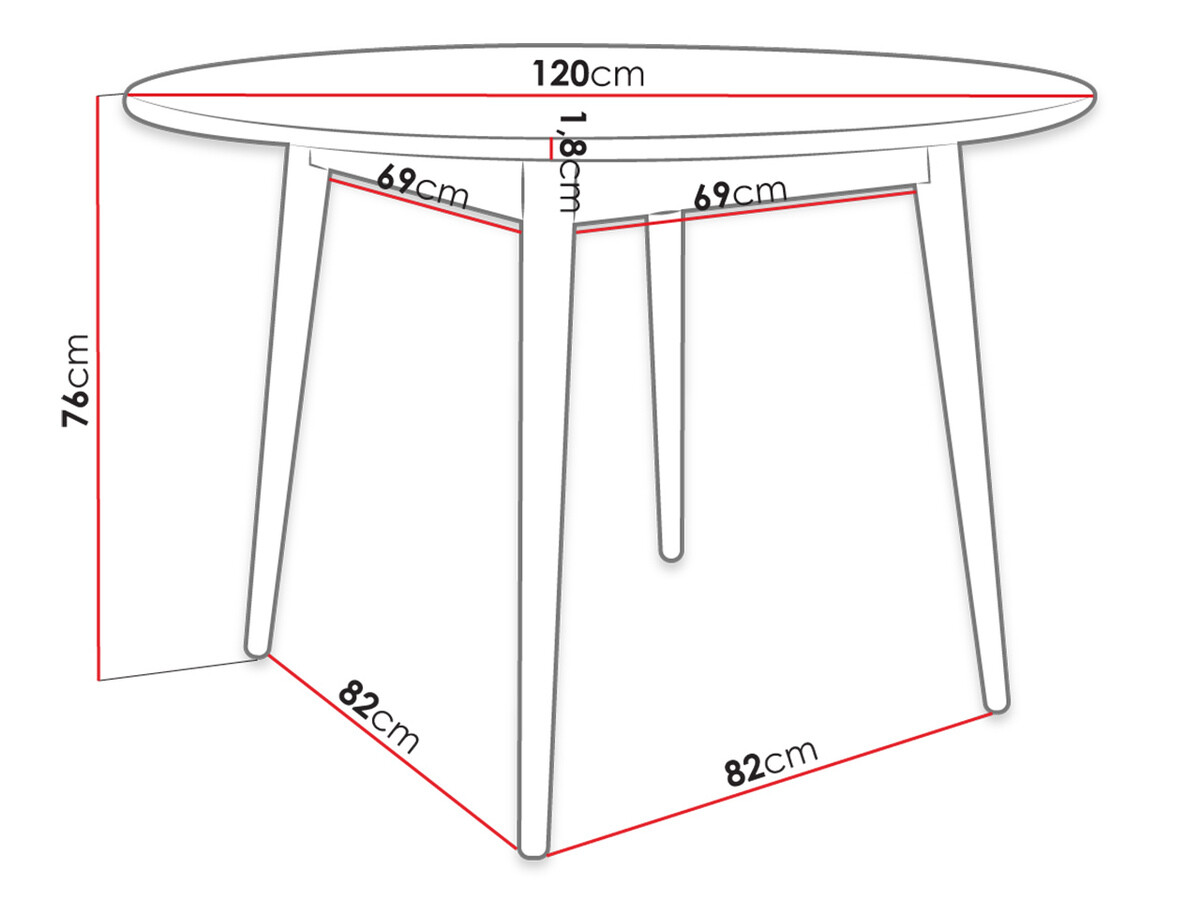 Tisch Racine 118 (Braun)