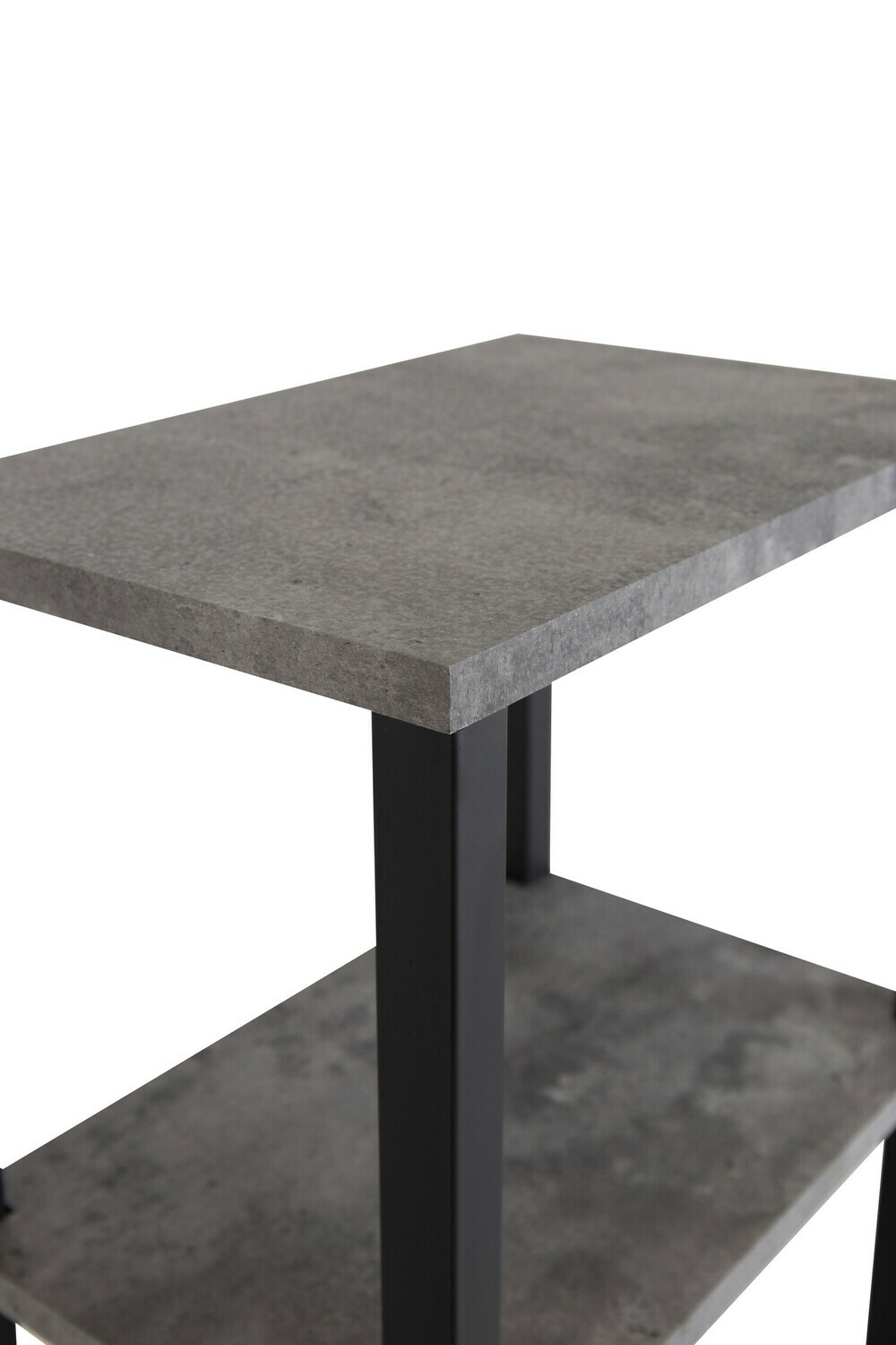 Beistelltisch Dallas 260 (Beton + Schwarz)