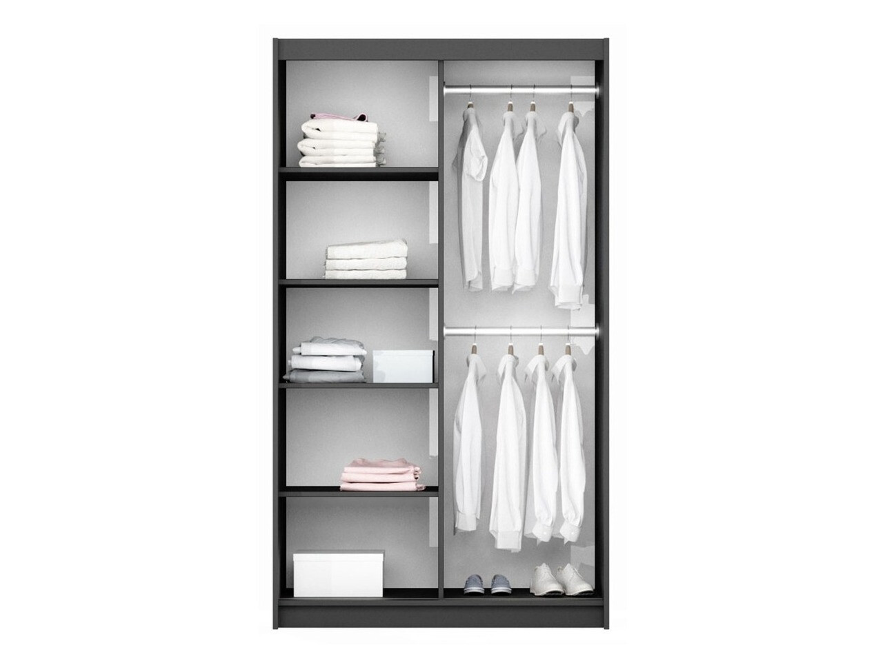 Kleiderschrank Honolulu 123 (Weiß)