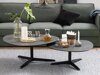 Couchtisch Norsica 293 (Dunkelgrau + Schwarz)