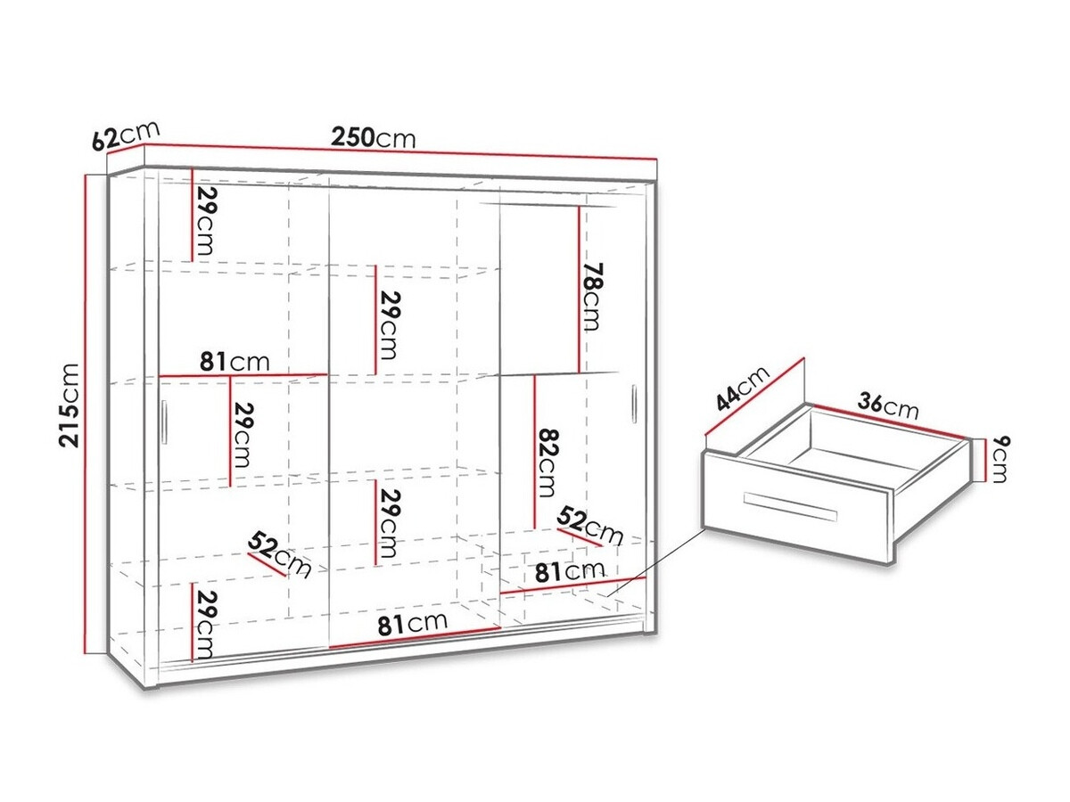 Kleiderschrank Catromi 111 (Artisan Eichenholzoptik)