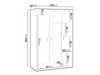 Kleiderschrank Catromi 118 (Goldene Eichenholzoptik)