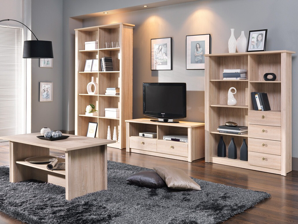 Wohnzimmer-Sets Elialo 104 (Sonoma Eichenholzoptik)