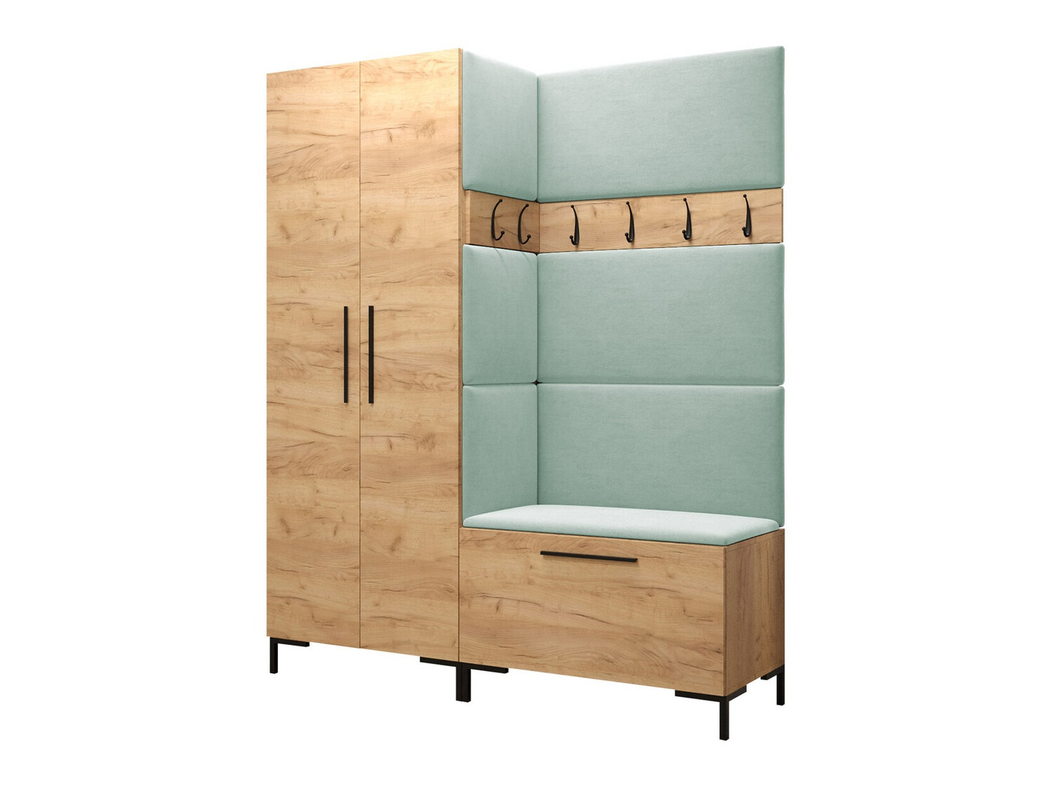 Flurgarnitur Tivsoa 100 (Craft eichenholzoptik)