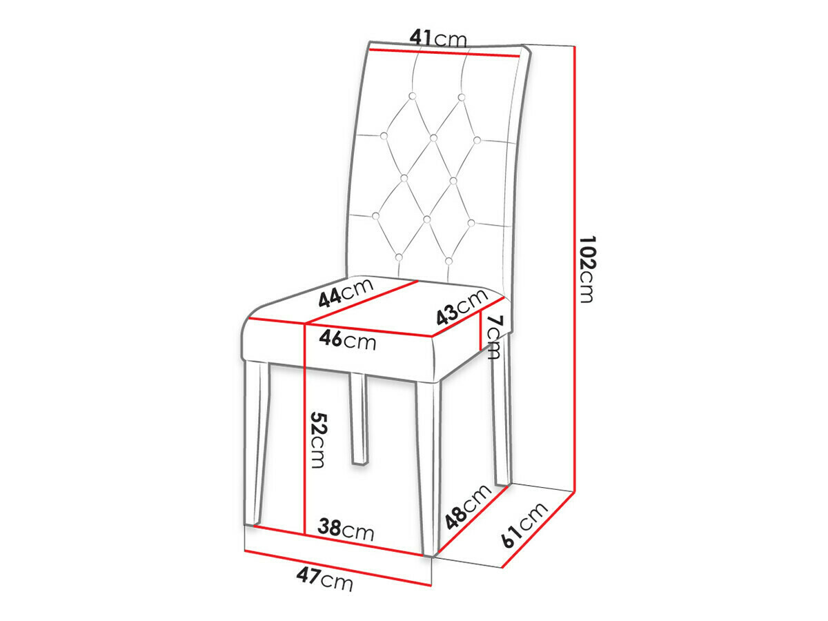 Essgruppe Racine 129 (Weiß glänzend + Magic Velvet 2225)