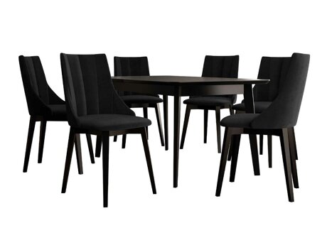 Essgruppe Racine 139 (Schwarz + Magic Velvet 2219)