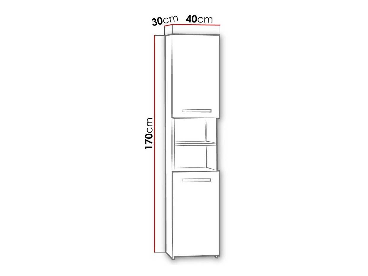 Stehender Badezimmerschrank Comfivo Piscator I