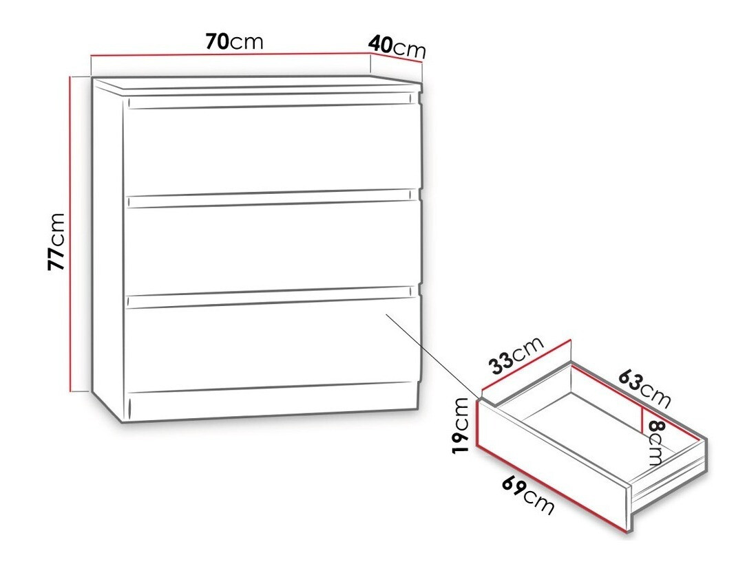 Kommoden Comfivo Structor (Schwarz)