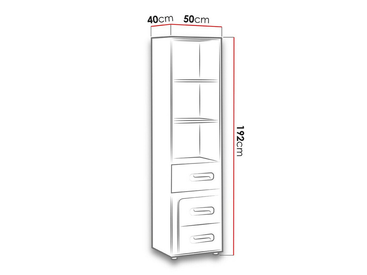 Regal Levtala 105 (Anthrazit + Weiß)