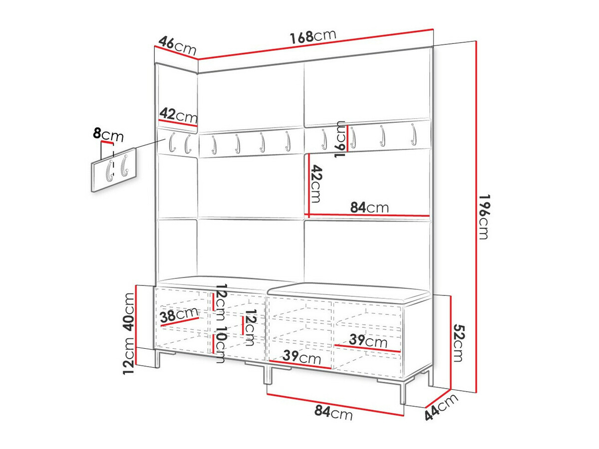 Flurgarnitur Tivsoa 104 (Manila 02)