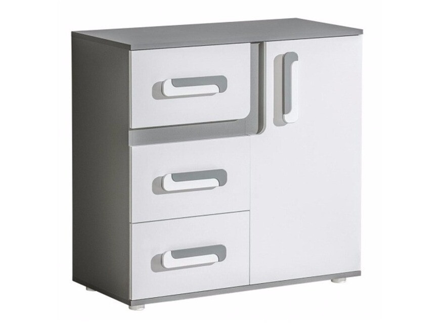 Kommoden Levtala 108 (Anthrazit + Weiß)