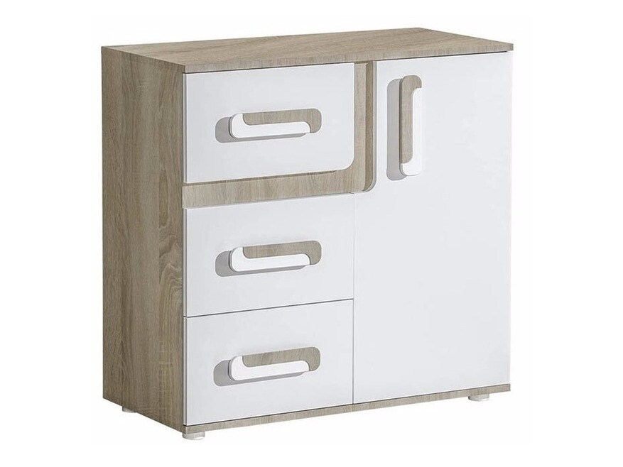 Kommoden Levtala 108 (Eichenholzoptik hell + Weiß)