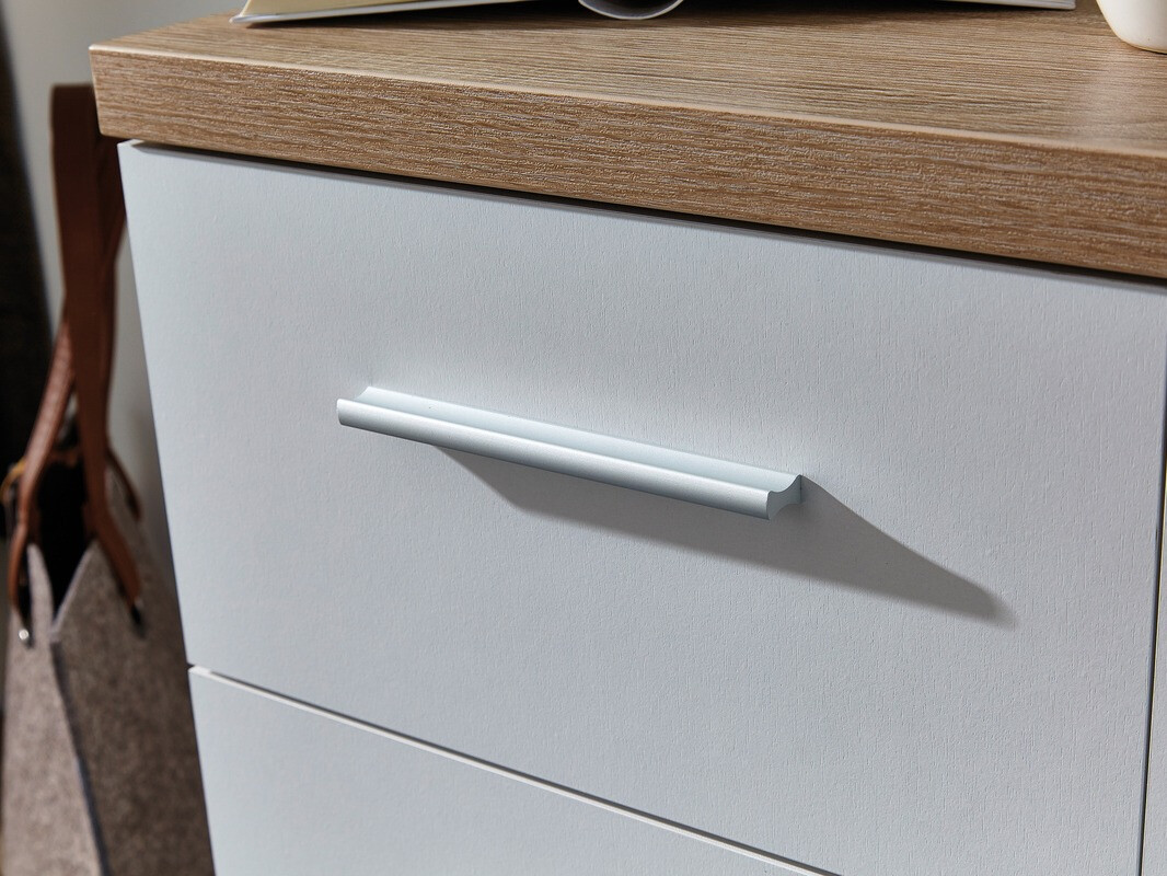 Kommoden Sacramento 455 (Weiß + Sonoma Eichenholzoptik)