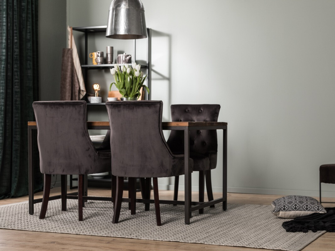 Essgruppe Manor House 207 (Grau + Schwarz)