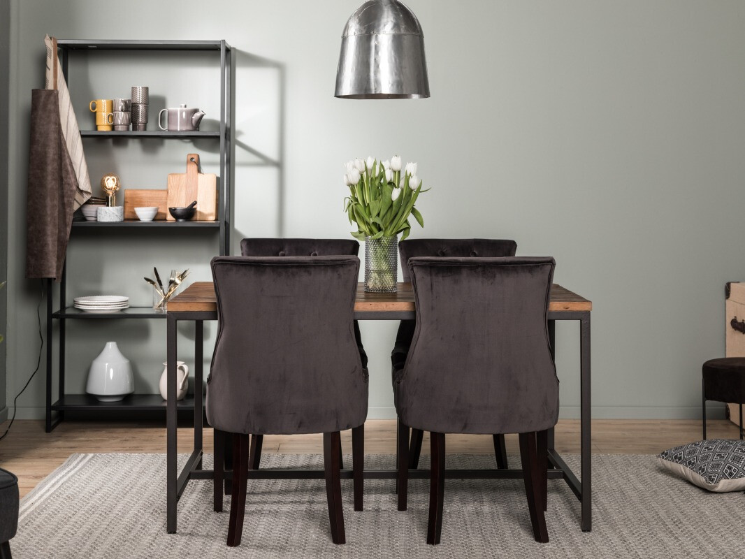 Essgruppe Manor House 207 (Grau + Schwarz)