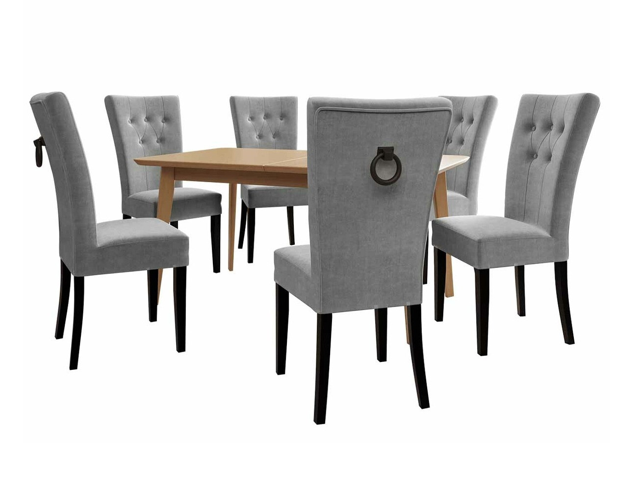 Essgruppe Racine 144 (Schwarz + Magic Velvet 2217)