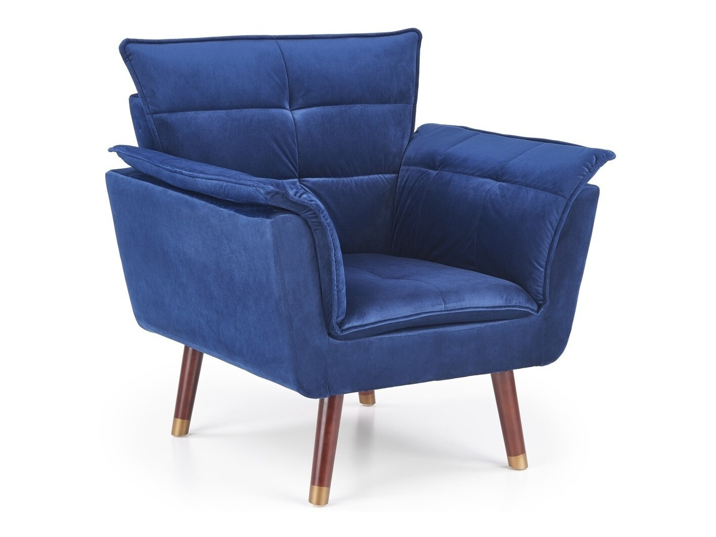 Sessel Houston 381 (Blau + Nussholzoptik)