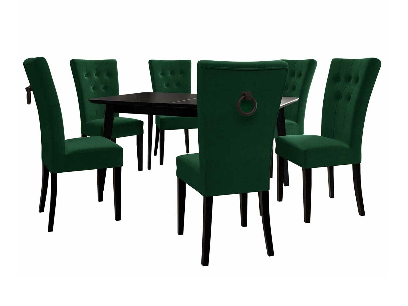 Essgruppe Racine 144 (Schwarz + Magic Velvet 2225)