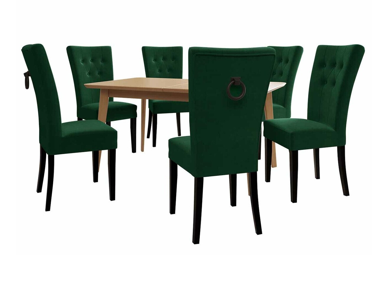 Essgruppe Racine 144 (Schwarz + Magic Velvet 2225)