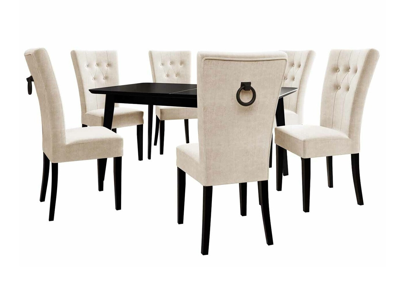 Essgruppe Racine 144 (Schwarz + Magic Velvet 2250)