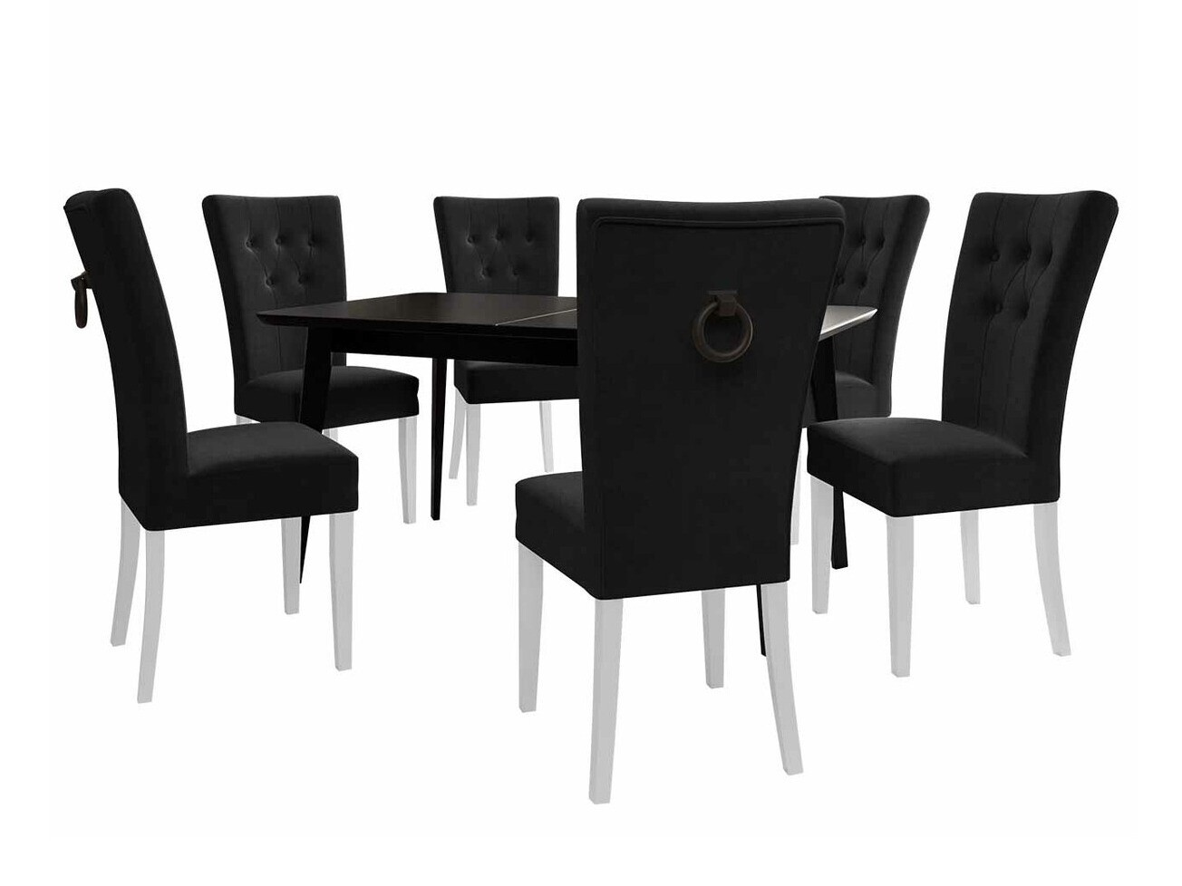 Essgruppe Racine 144 (Weiß + Magic Velvet 2219)