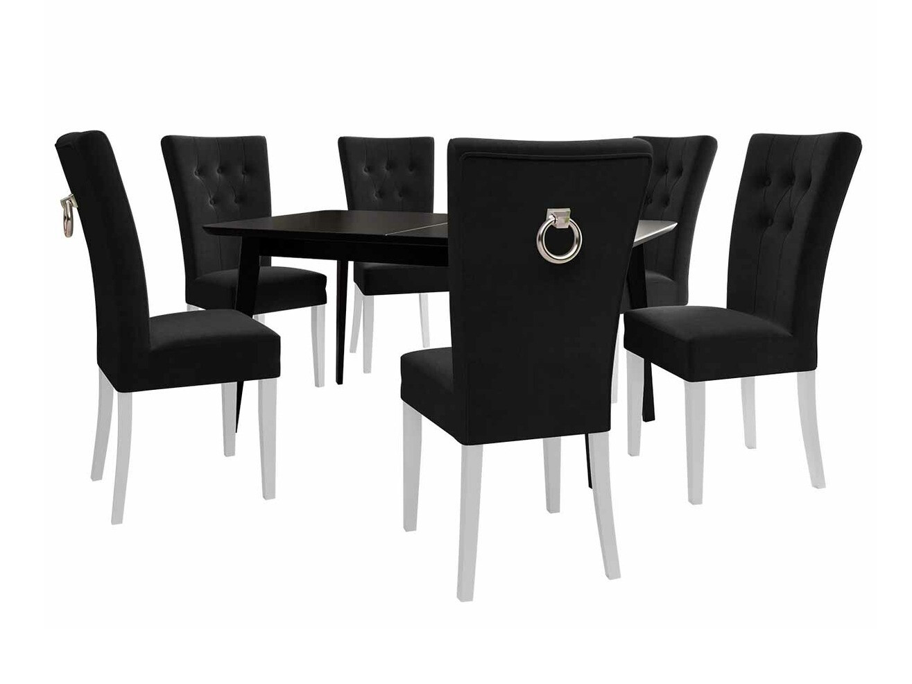 Essgruppe Racine 144 (Weiß + Magic Velvet 2219)