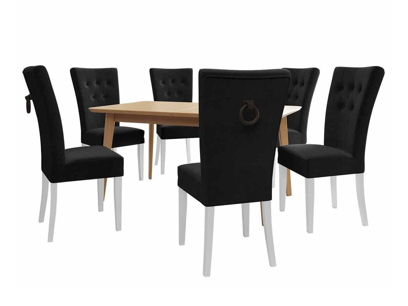 Essgruppe Racine 144 (Weiß + Magic Velvet 2219)