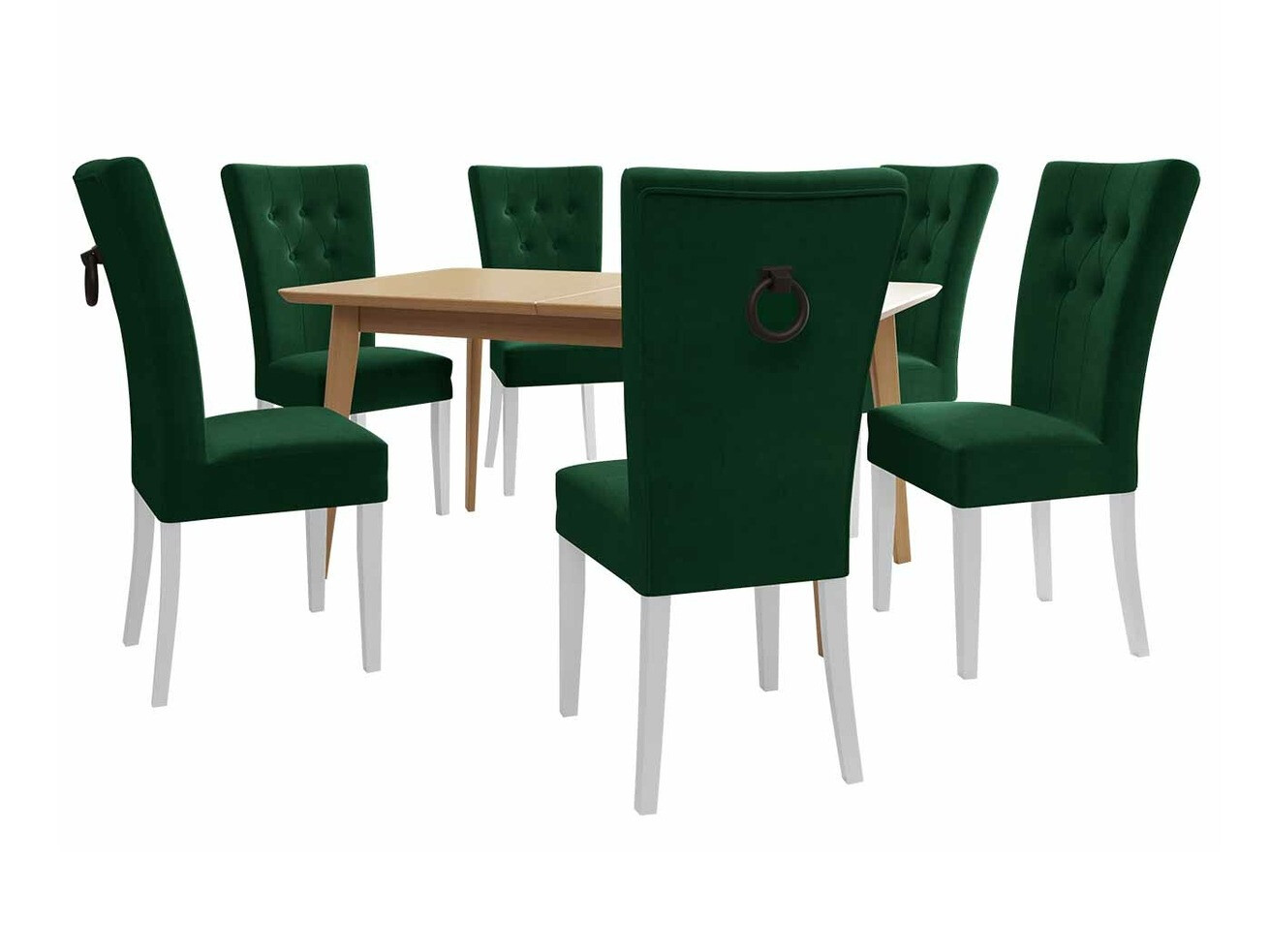 Essgruppe Racine 144 (Weiß + Magic Velvet 2225)