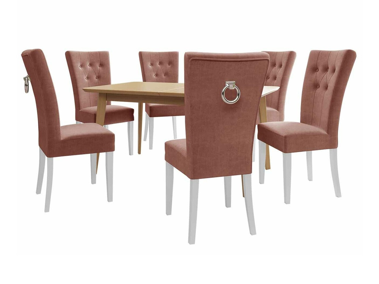 Essgruppe Racine 144 (Weiß + Magic Velvet 2258)