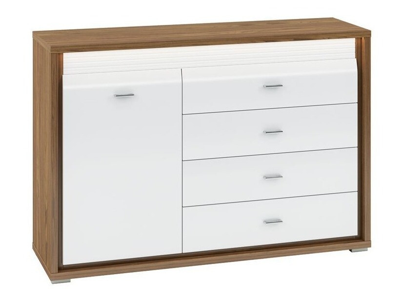 Kommoden Madison H102 (Weiß glänzend)