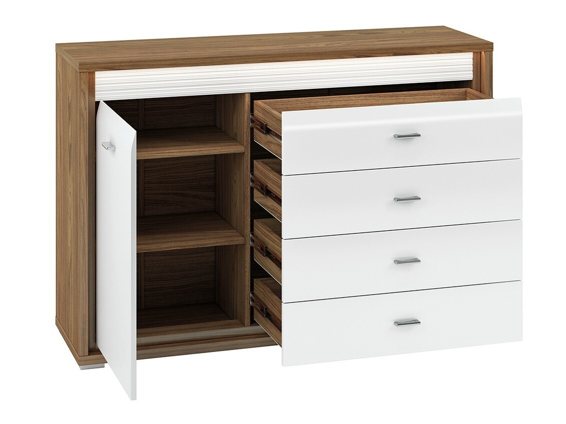 Kommoden Madison H102 (Weiß glänzend)