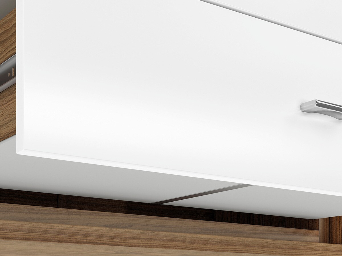 Kommoden Madison H102 (Weiß glänzend)