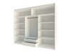 Kleiderschrank Honolulu 102 (Weiß + Schwarz)