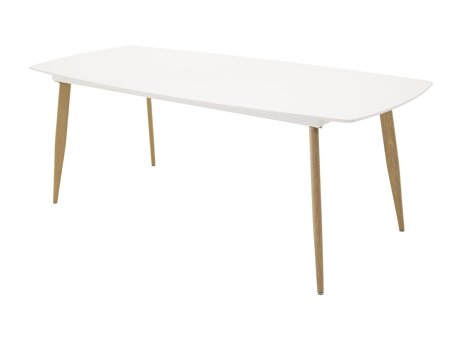 Tisch Dallas 131 (Weiß + eichenholzoptik)