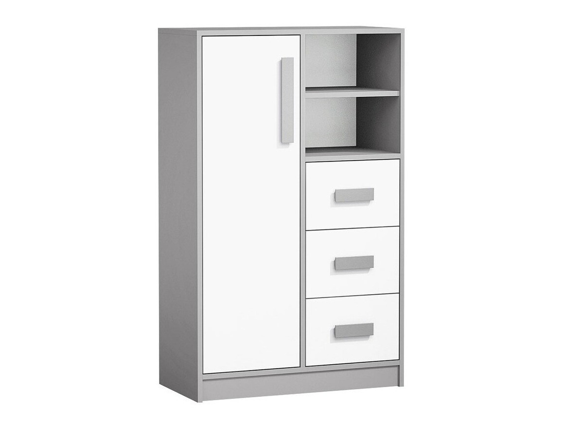 Kommoden Akron H100 (Anthrazit + Weiß + Grau)