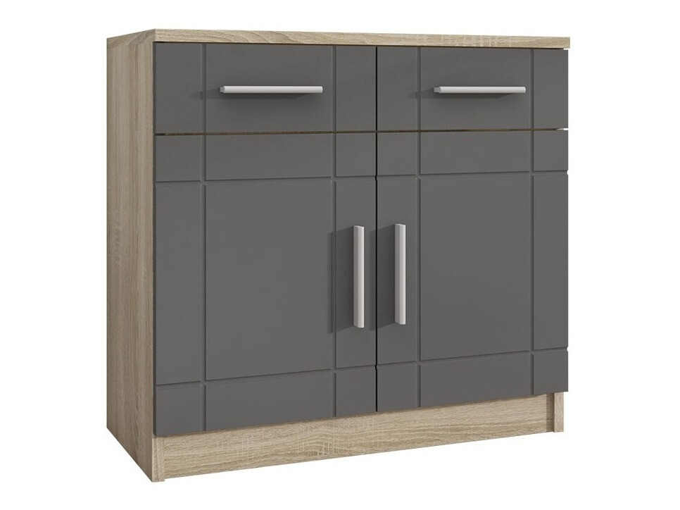 Kommoden Bacces (Sonoma Eichenholzoptik + Graphit)