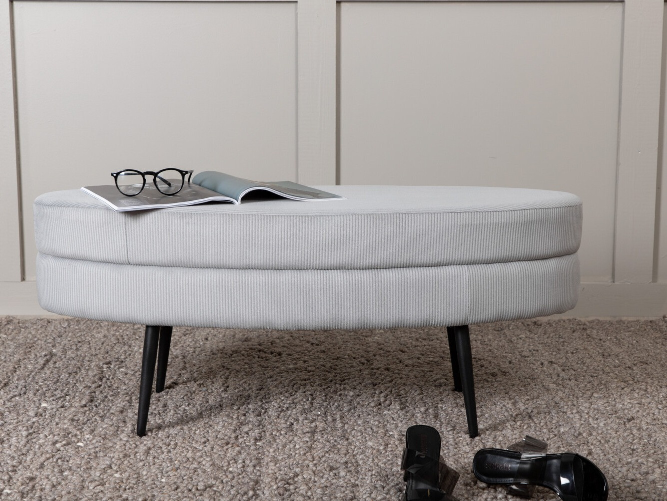 Polsterbank Dallas 2920 (Grau + Schwarz)