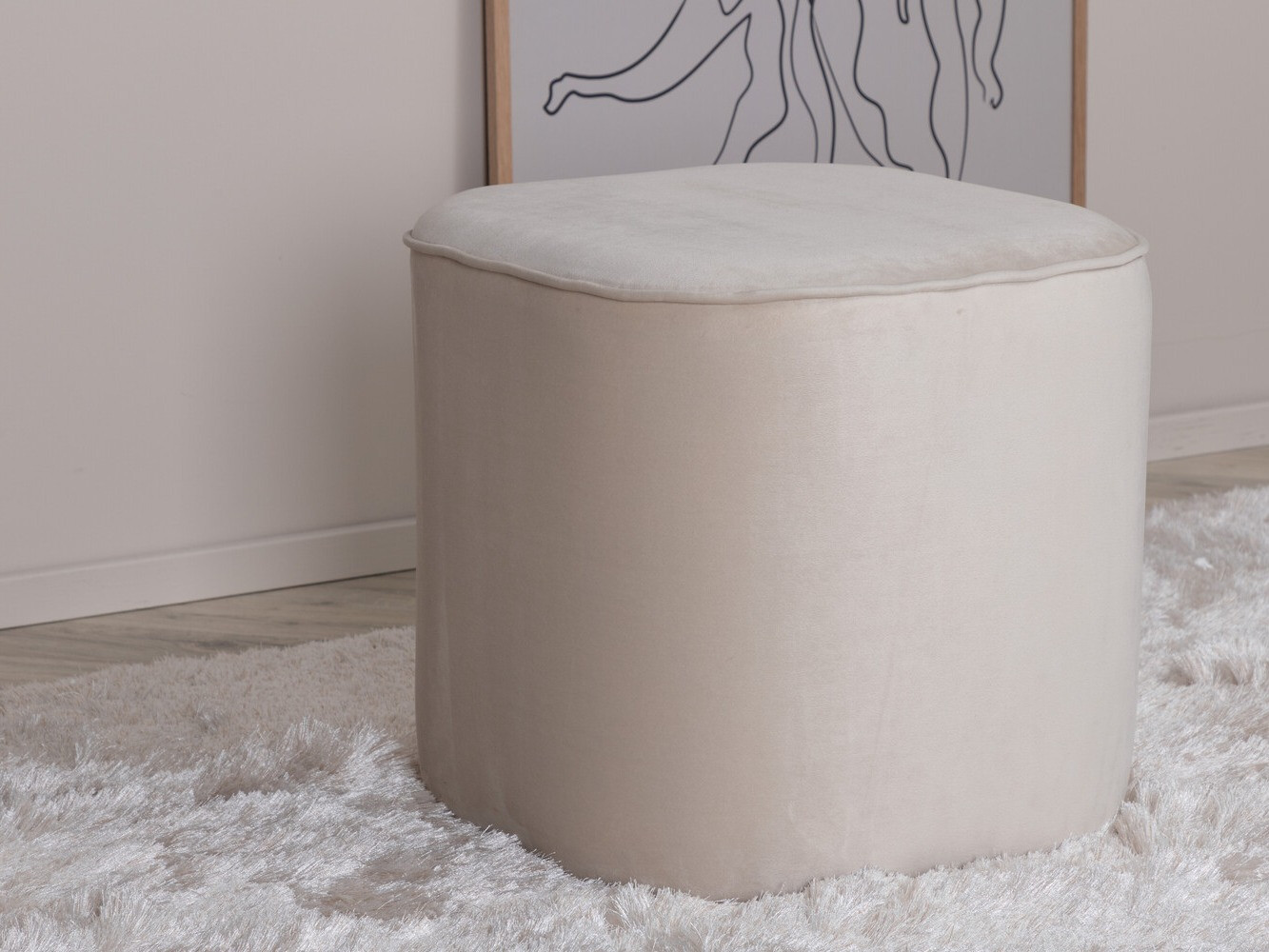 Hocker Dallas 2944 (Cremefarben)