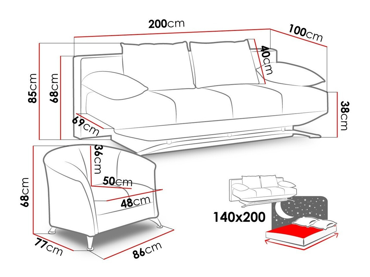 Polstermöbel-Set Velum (Soft 020)