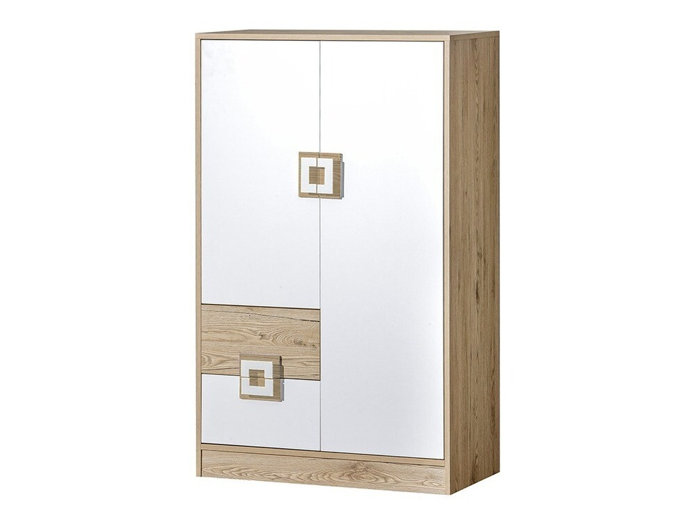 Kommoden Balvire 108 (Eichenholzoptik hell + Weiß)