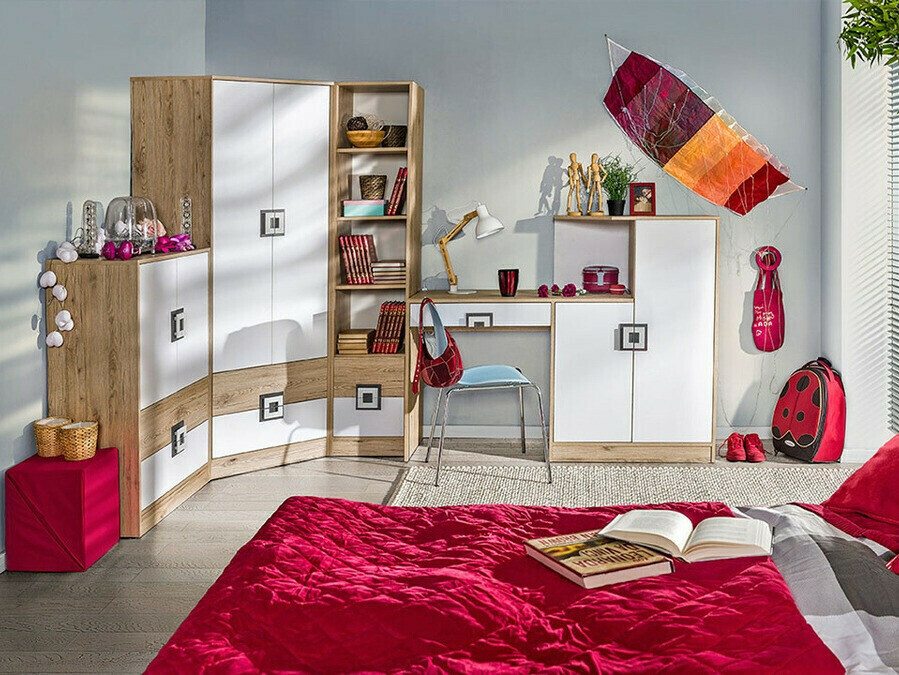 Kommoden Balvire 109 (Eichenholzoptik hell + Weiß)