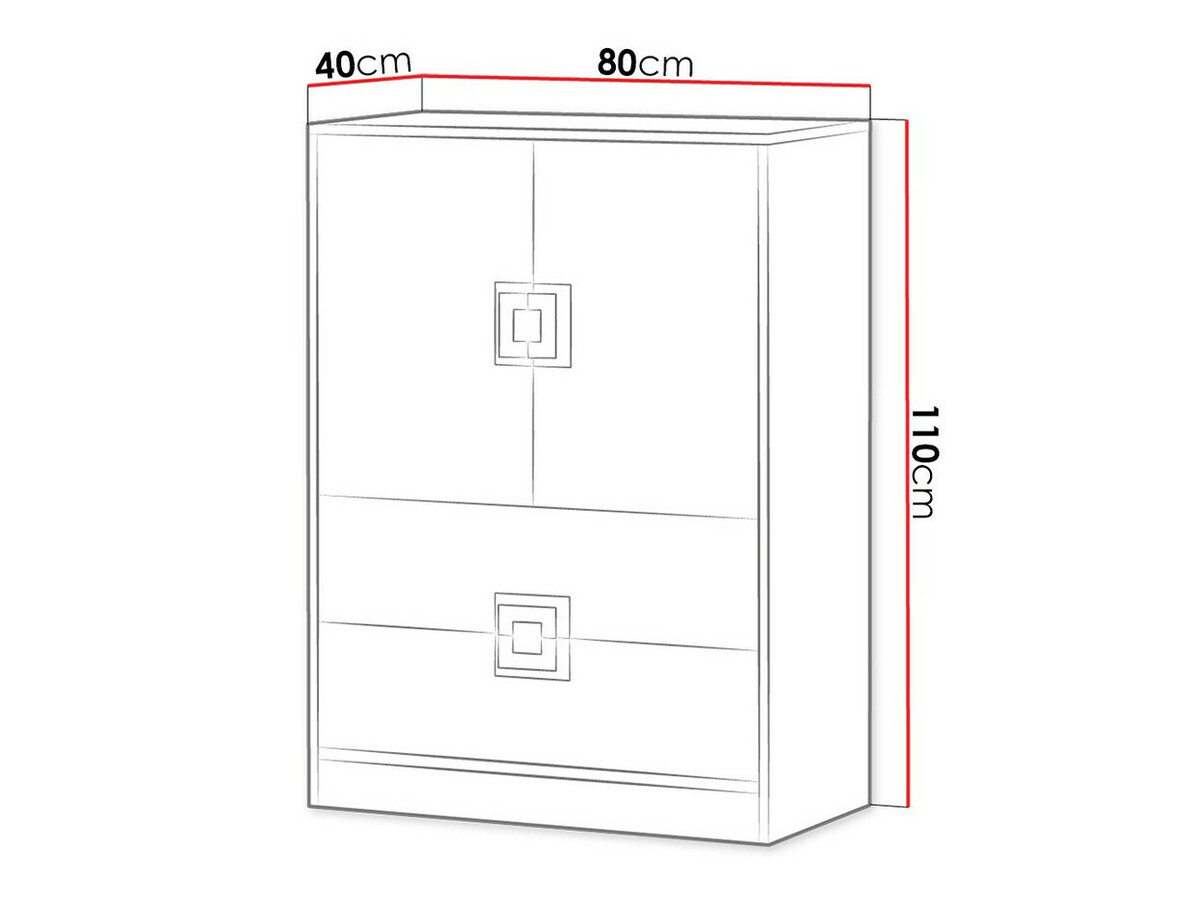 Kommoden Balvire 109 (Eichenholzoptik hell + Weiß)