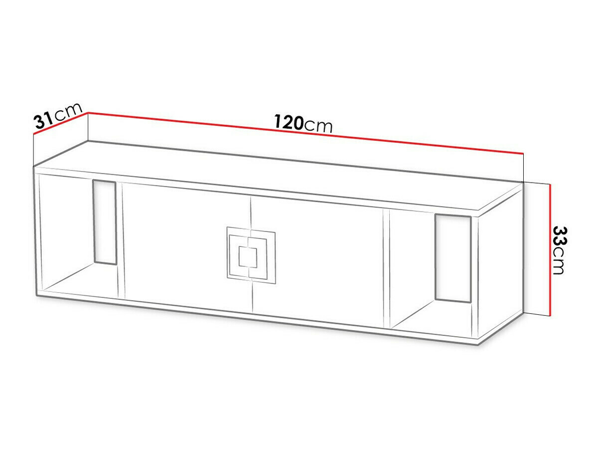 Wandregal Balvire 112 (Eichenholzoptik hell + Weiß + Grau)