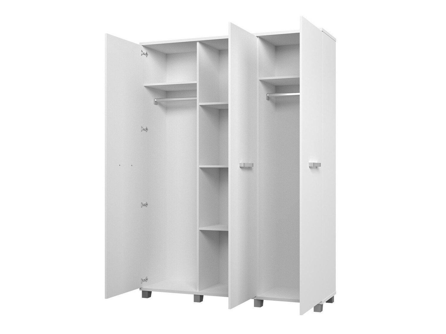 Kleiderschrank Cirevau 105 (Weiß)