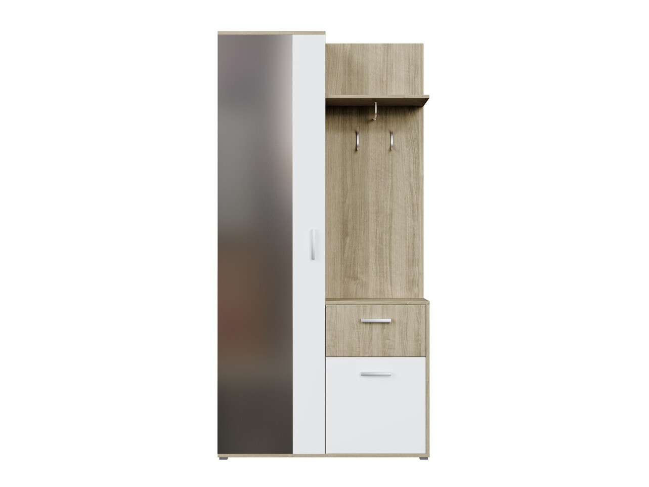 Flurgarnitur Pavo (Sonoma Eichenholzoptik + Weiß)