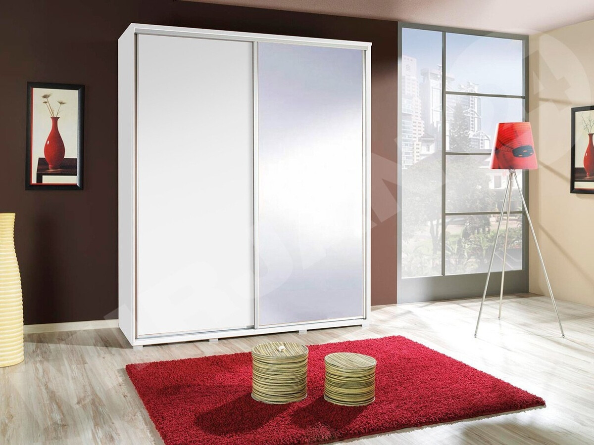 Kleiderschrank Murrieta 134 (Weiß)