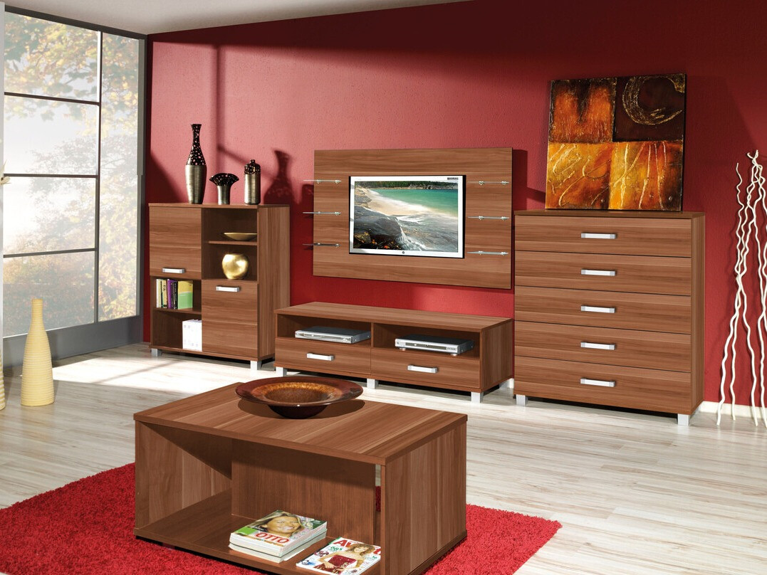 TV-Möbel Cirevau 132 (Pflaume)